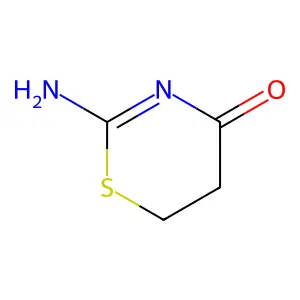2-Amino-5,6-dihydro-4H-1,3-thiazin-4-one structure