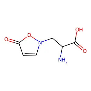 2-氨基-3-(5-氧代-1,2-恶唑-2-基)丙酸 structure