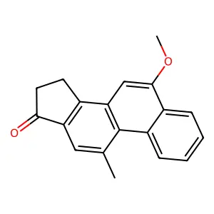 17H-Cyclopenta(a)phenanthren-17-one, 15,16-dihydro-6-methoxy-11-methyl- structure