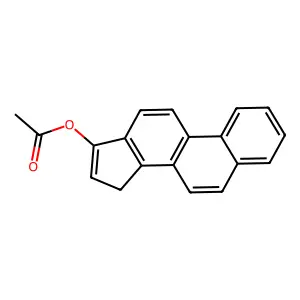 15H-Cyclopenta(a)phenanthren-17-ol, acetate structure
