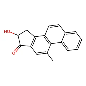 15,16-Dihydro-16-hydroxy-11-methylcyclopenta(a)phenanthren-17-one structure