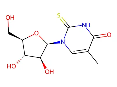 2-Thioribothymidine structure