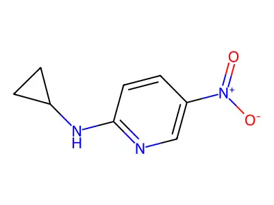 N-cyclopropyl-5-nitropyridin-2-amine structure