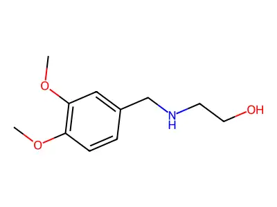 2-(3,4-Dimethoxy-benzylamino)-ethanol structure
