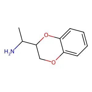 1,4-Benzodioxan, 2-(1-aminoethyl)- structure