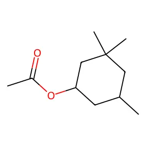 Cyclohexanol, 3,3,5-trimethyl-, 1-acetate, (1R,5R)-rel- structure