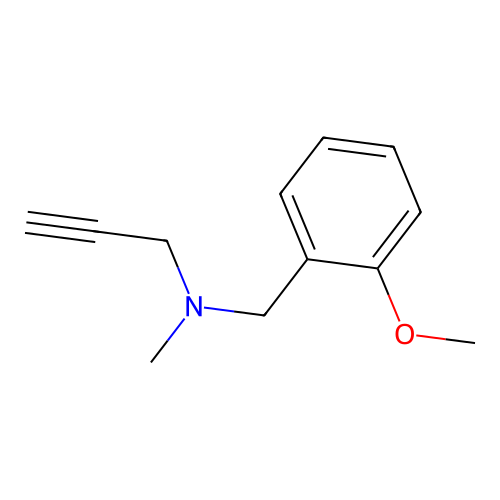 N-Methyl-n-propargyl-O-methoxybenzylamine structure
