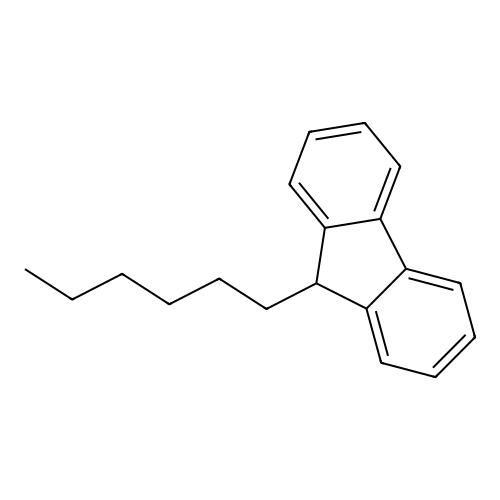 9-n-Hexylfluorene structure