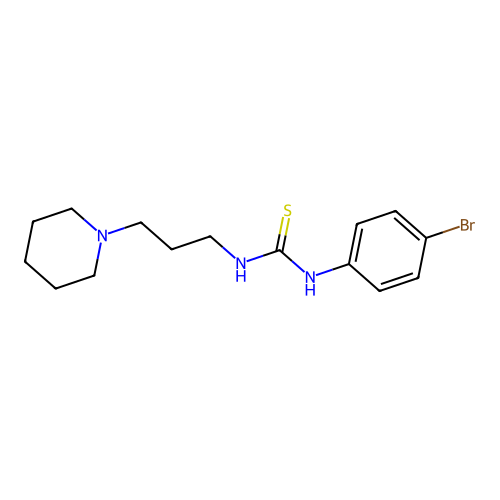 1-(4-Bromophenyl)-3-(3-(piperidin-1-yl)propyl)thiourea structure