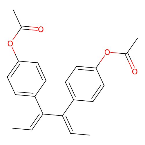 Dienestrol diacetate structure