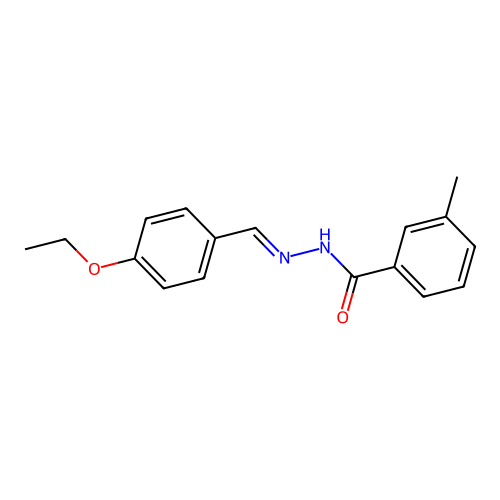 N'-[(E)-(4-ethoxyphenyl)methylidene]-3-methylbenzohydrazide structure