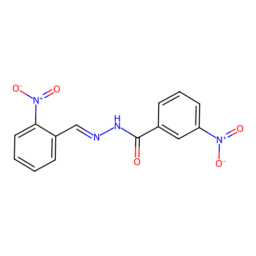3-nitro-N'-(2-nitrobenzylidene)benzohydrazide structure