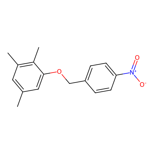 1,2,5-Trimethyl-3-[(4-nitrophenyl)methoxy]benzene structure