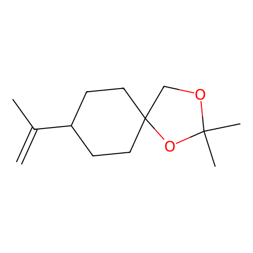 (4beta)-1beta,7-(Isopropylidenedioxy)-p-mentha-8-ene structure