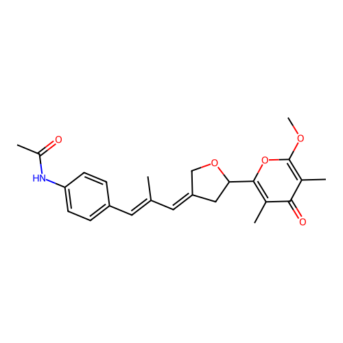 N-Acetylaureothamine structure