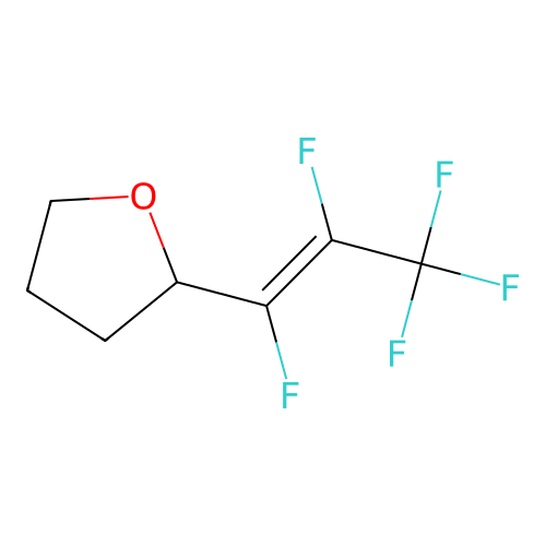 2-(Pentafluoro-1-propenyl)tetrahydrofuran structure