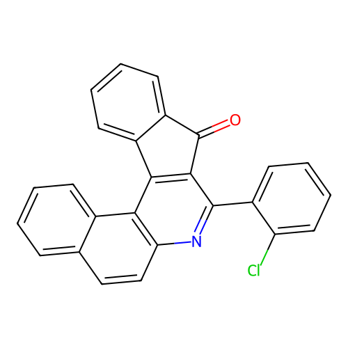 8-(2-chlorophenyl)-9H-benzo[f]indeno[2,1-c]quinolin-9-one structure
