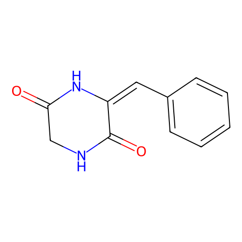 2,5-Piperazinedione, 3-(phenylmethylene)-, (Z)- structure
