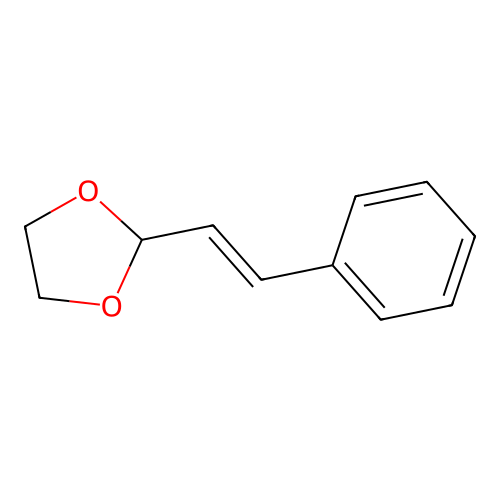 Cinnamaldehyde ethylene glycol acetal structure