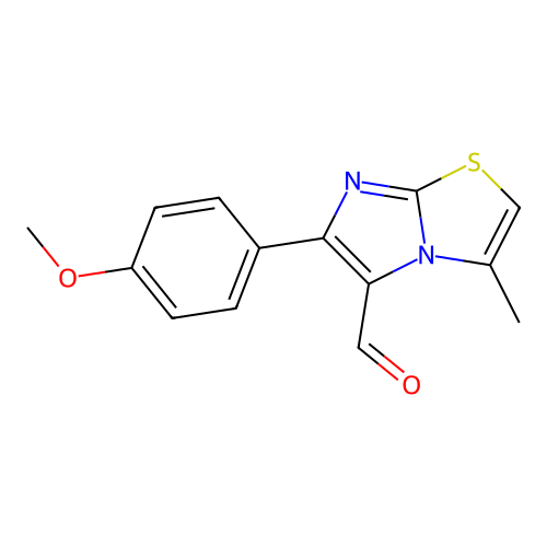6-(4-Methoxyphenyl)-3-methylimidazo[2,1-b][1,3]thiazole-5-carbaldehyde structure