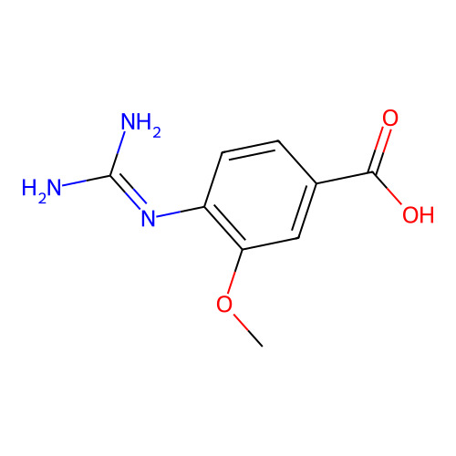 4-[(Diaminomethylene)amino]-3-methoxybenzoic acid structure