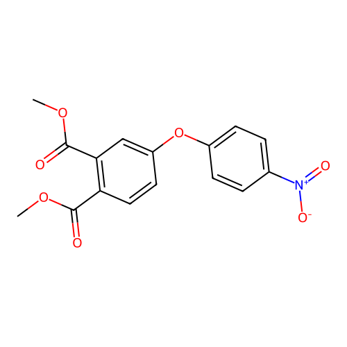 Dimethyl 4-(4-nitrophenoxy)benzene-1,2-dicarboxylate structure