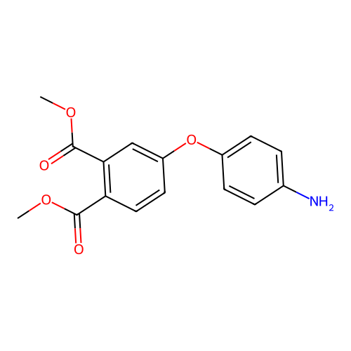 Dimethyl 4-(4-aminophenoxy)benzene-1,2-dicarboxylate structure