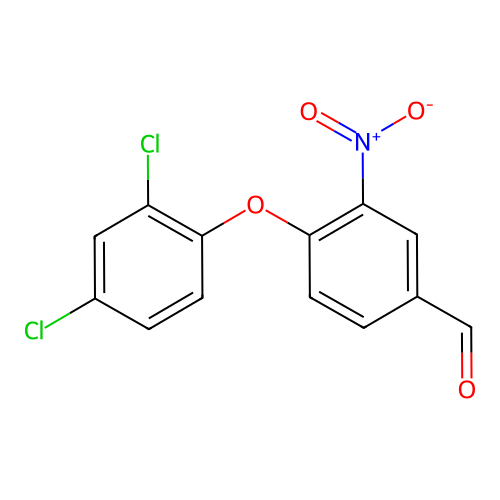 4-(2,4-dichlorophenoxy)-3-nitroBenzaldehyde structure
