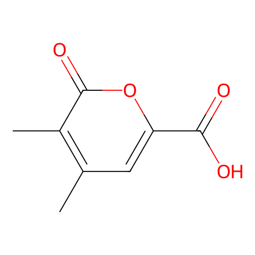 alpha-Pyrone-6-carboxylic acid, 3,4-dimethyl- structure