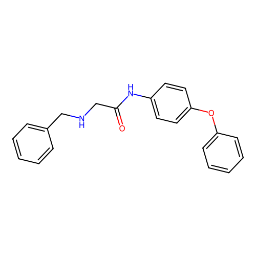 2-苄氨基-N-(4-苯氧基苯基)乙酰胺 structure
