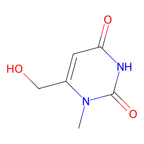6-Hydroxymethyl-1-methyluracil structure