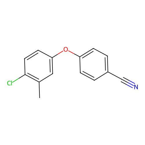 4-(4-Chloro-3-methylphenoxy)benzonitrile structure