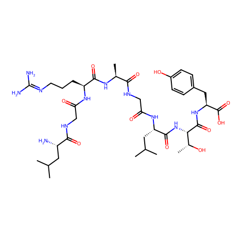 H-Leu-Gly-Arg-Ala-Gly-Leu-Thr-Tyr-OH structure
