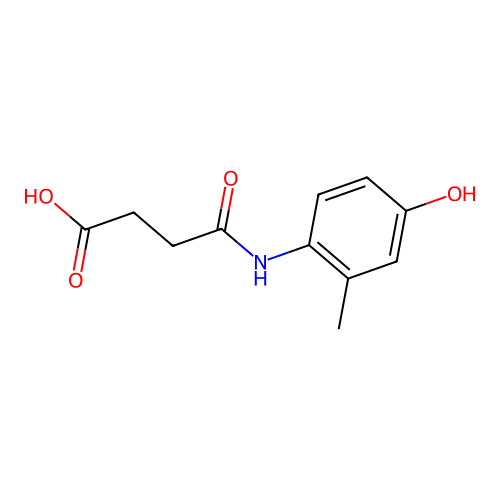4-(4-Hydroxy-2-methylanilino)-4-oxobutanoic acid structure