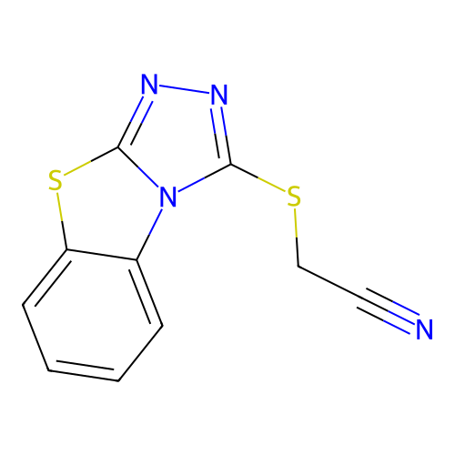 ([1,2,4]Triazolo[3,4-b][1,3]benzothiazol-3-ylsulfanyl)acetonitrile structure