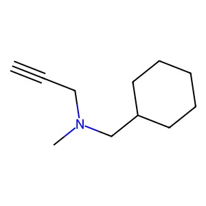 Cyclohexanemethylamine, N-methyl-N-2-propynyl- structure