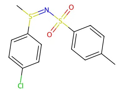 N-[(4-chlorophenyl)-methyl-lambda4-sulfanylidene]-4-methylbenzenesulfonamide structure