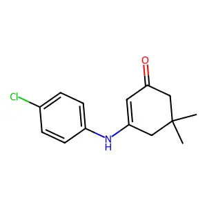 3-[(4-Chlorophenyl)amino]-5,5-dimethylcyclohex-2-en-1-one structure