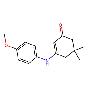 5,5-Dimethyl-3-(4-methoxyanilino)-2-cyclohexen-1-one structure
