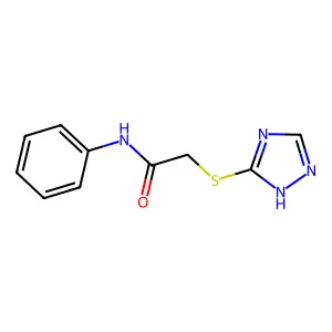 N-phenyl-2-(1H-1,2,4-triazol-5-ylsulfanyl)acetamide structure