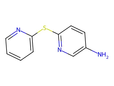 6-(Pyridin-2-ylsulfanyl)pyridin-3-amine structure