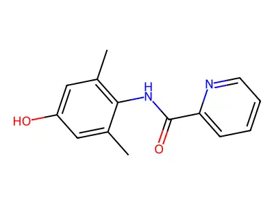 N-(4-hydroxy-2,6-dimethylphenyl)pyridine-2-carboxamide structure