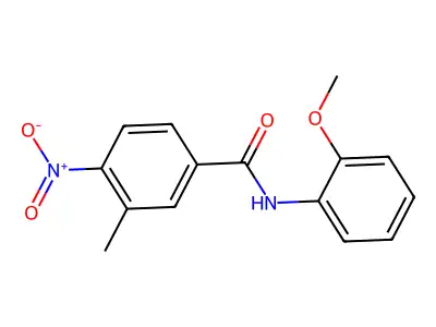 N-(2-methoxyphenyl)-3-methyl-4-nitrobenzamide structure