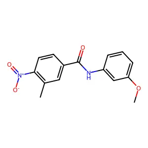 N-(3-methoxyphenyl)-3-methyl-4-nitrobenzamide structure