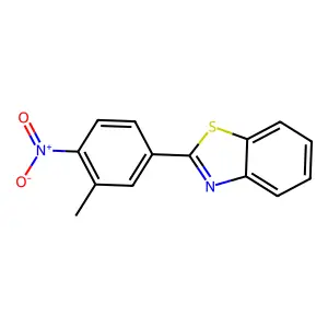 2-(3-Methyl-4-nitrophenyl)-1,3-benzothiazole structure