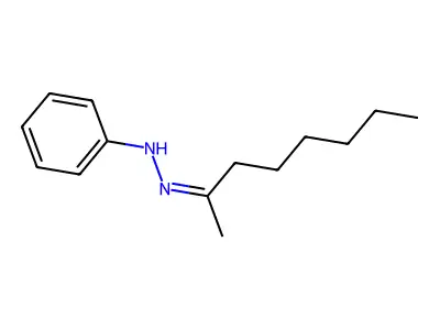 N-(octan-2-ylideneamino)aniline structure