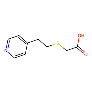 (2-Pyridin-4-yl-ethylsulfanyl)-acetic acid structure