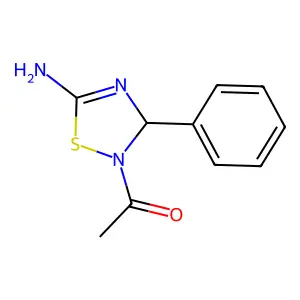1-(5-Amino-3-phenyl-3H-[1,2,4]thiadiazol-2-yl)-ethanone structure