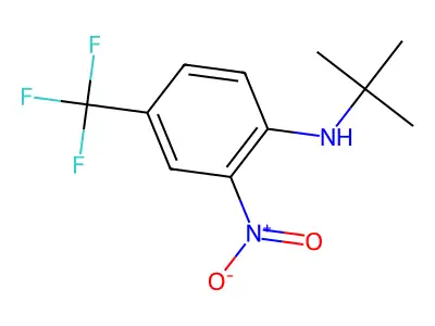 N-tert-butyl-2-nitro-4-(trifluoromethyl)aniline structure