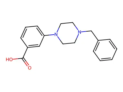 3-(4-benzylpiperazin-1-yl)benzoic Acid structure